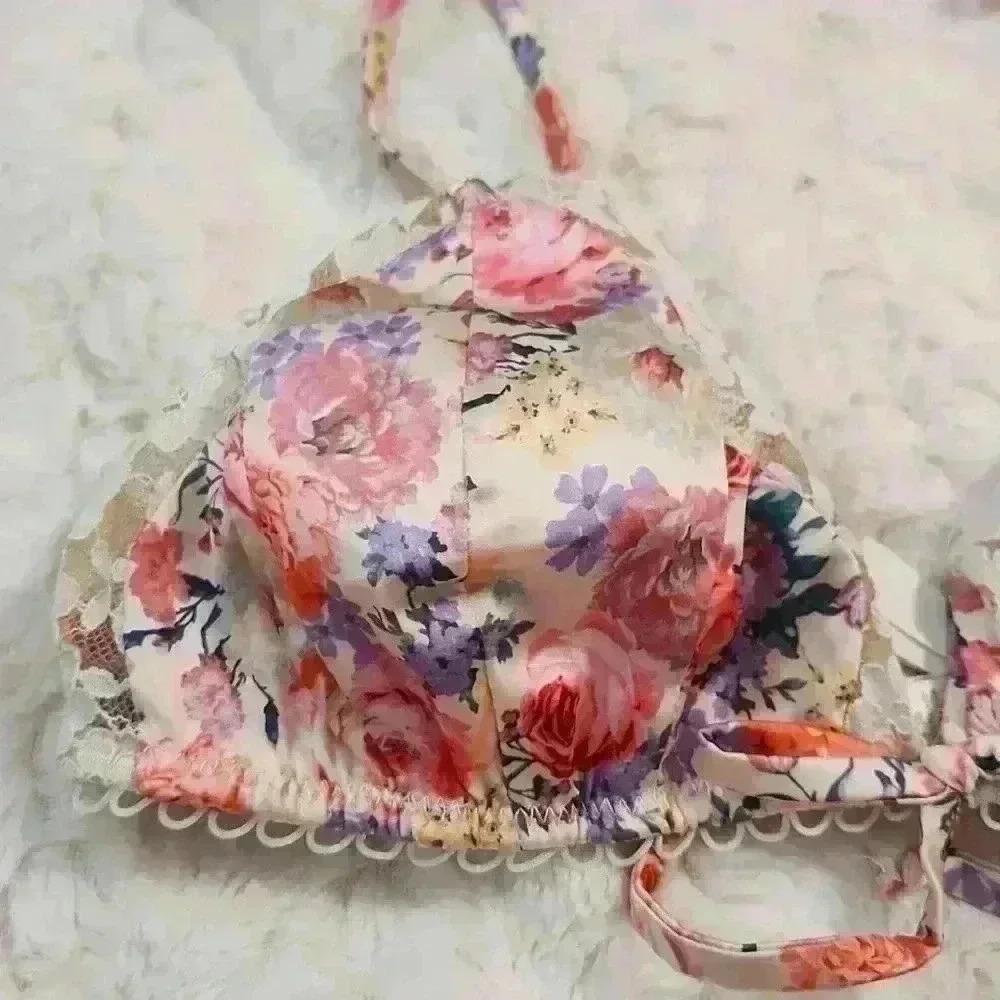 Gardenia Garden triangle bra - Picture 3 of 7